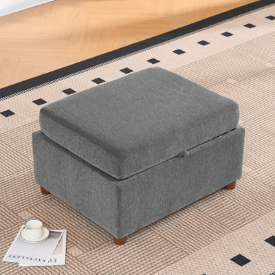  Modular Sectional Sofa Ottoman, Gray