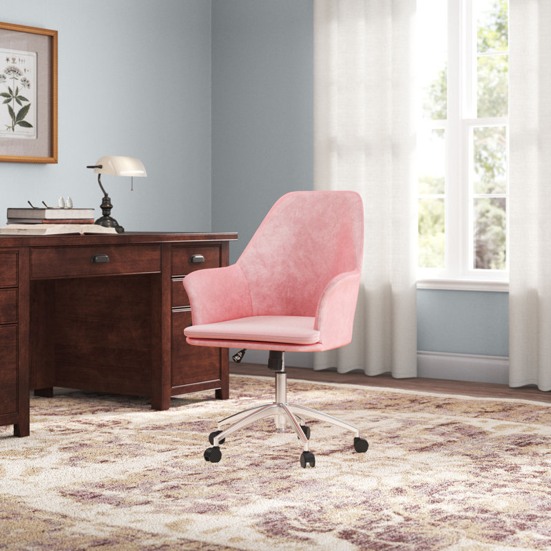Jorden Microfiber / Microsuede Task Chair, Pink
