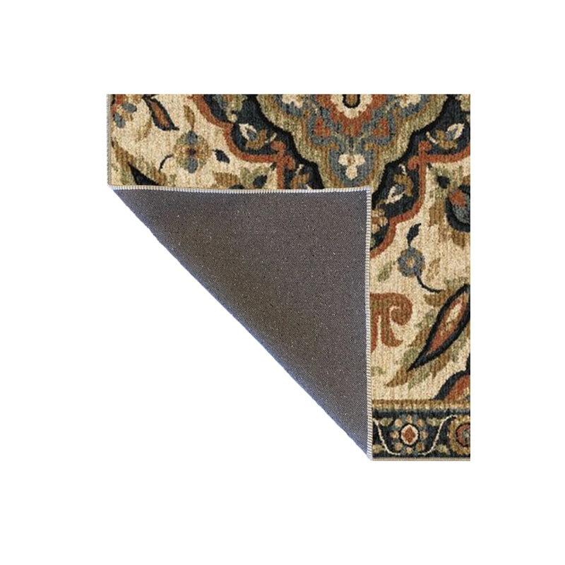 Tapis traditionnel tissé dans des tons de brun, Rectangle 2 pi 4 po x 4 pi
