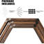 Ensemble de 6 tablettes flottantes hexagonales-1135054136