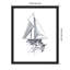 «Line Boat I» par Melissa Wang, reproduction d'art sur toile encadrée-102458557