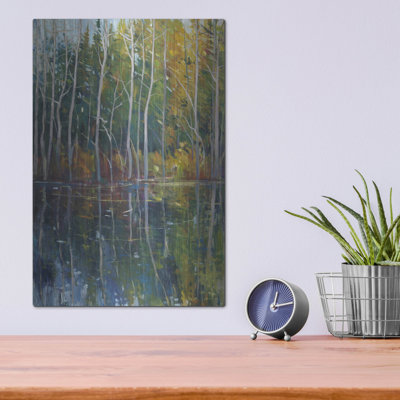 «Pine Reflection II» par Tim O'Toole, art mural en métal