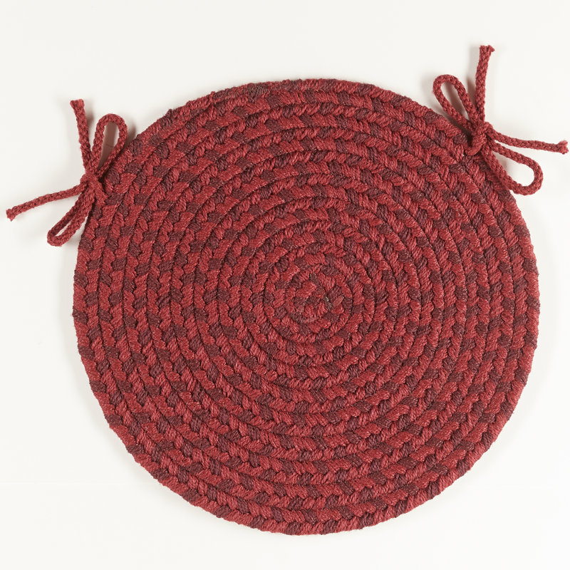Outdoor 0.5'' Dining Chair Chair Pad, Red