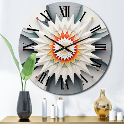 Horloge murale en métal