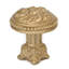 Acanthus & beaded large knob with column base Rosette style in Soft Gold-1116398966
