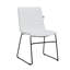 Chaise d'invité de bureau en cuir / polyester Lagan-1314206495