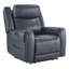 Fauteuil inclinable électrique en cuir véritable à double moteur avec appui-tête et porte-gobelets Winslow-1504658303