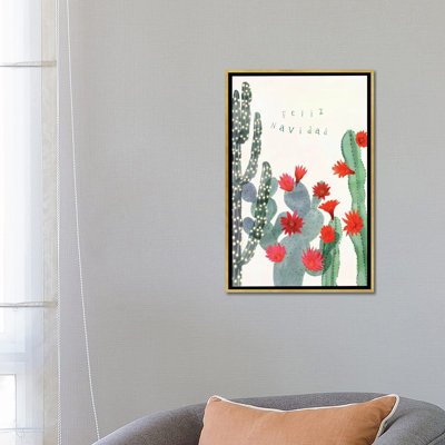 «Desert Christmas Cactus II» par Victoria Borges - impression d'art graphique