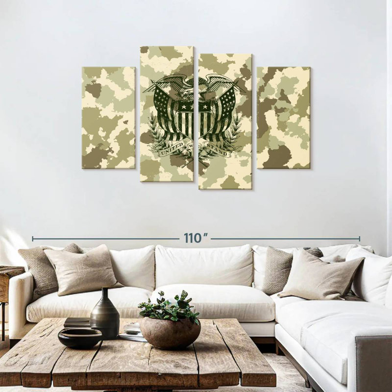 Lelar American Eagle Camouflage, 48" H x 75" W