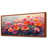 Toile avec cadre flottant brun