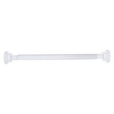 Tringle de tension de rideau de douche extensible 1PC pour salle de bain, cuisine, Garderobe, tringle suspendue télescopique sans perçage, longueur applicable 15,75-21,65 po