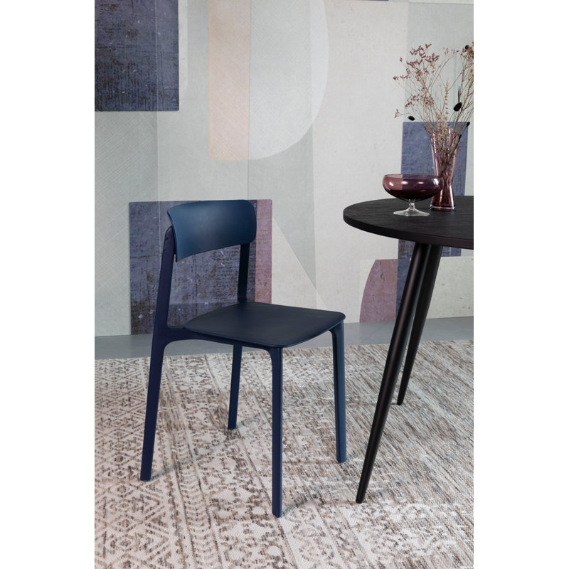 Outdoor Dining Side Chair, Blue
