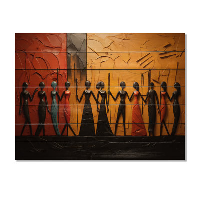 «African Tribal Rhythms» sur impression sur bois