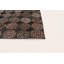 Tapis brun / noir en cuir de vache fabriqué à la main Arveer