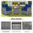 Annaiyah 2 - Person Patio Conversation Set with Cushions