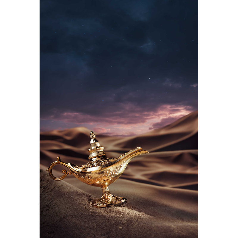 «Genie Lamp» par Fer Gregory - photographie sur toile tendue, H 12 po x l 8 po