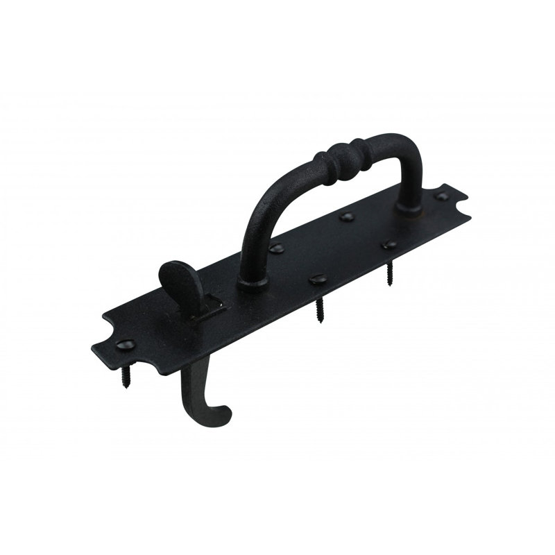 Black Cast Iron Norfolk Door and Gate Thumb Latch 8"
