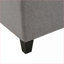 Repose-pieds avec rangement, gris clair moderne élégant de 50,75 po de largeur | Structure en bois | Gris clair