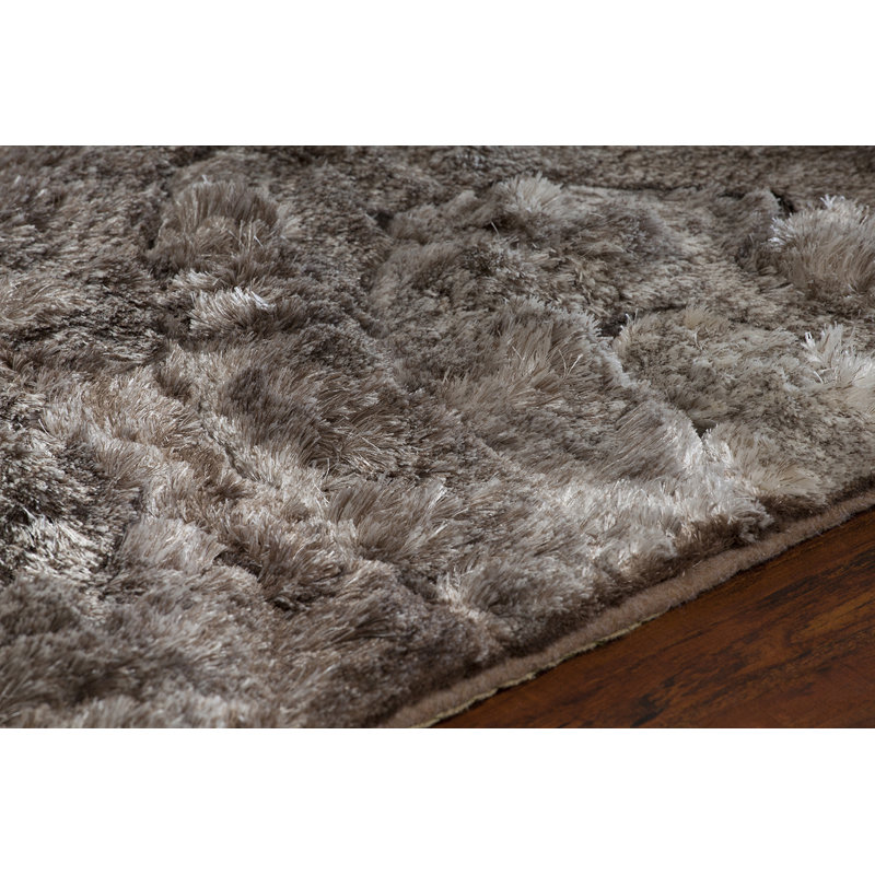 Flemish Shag Beige Area Rug, 7'9" x 10'6"