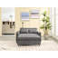 Futon-lit gris foncé pour un espace de vie compact