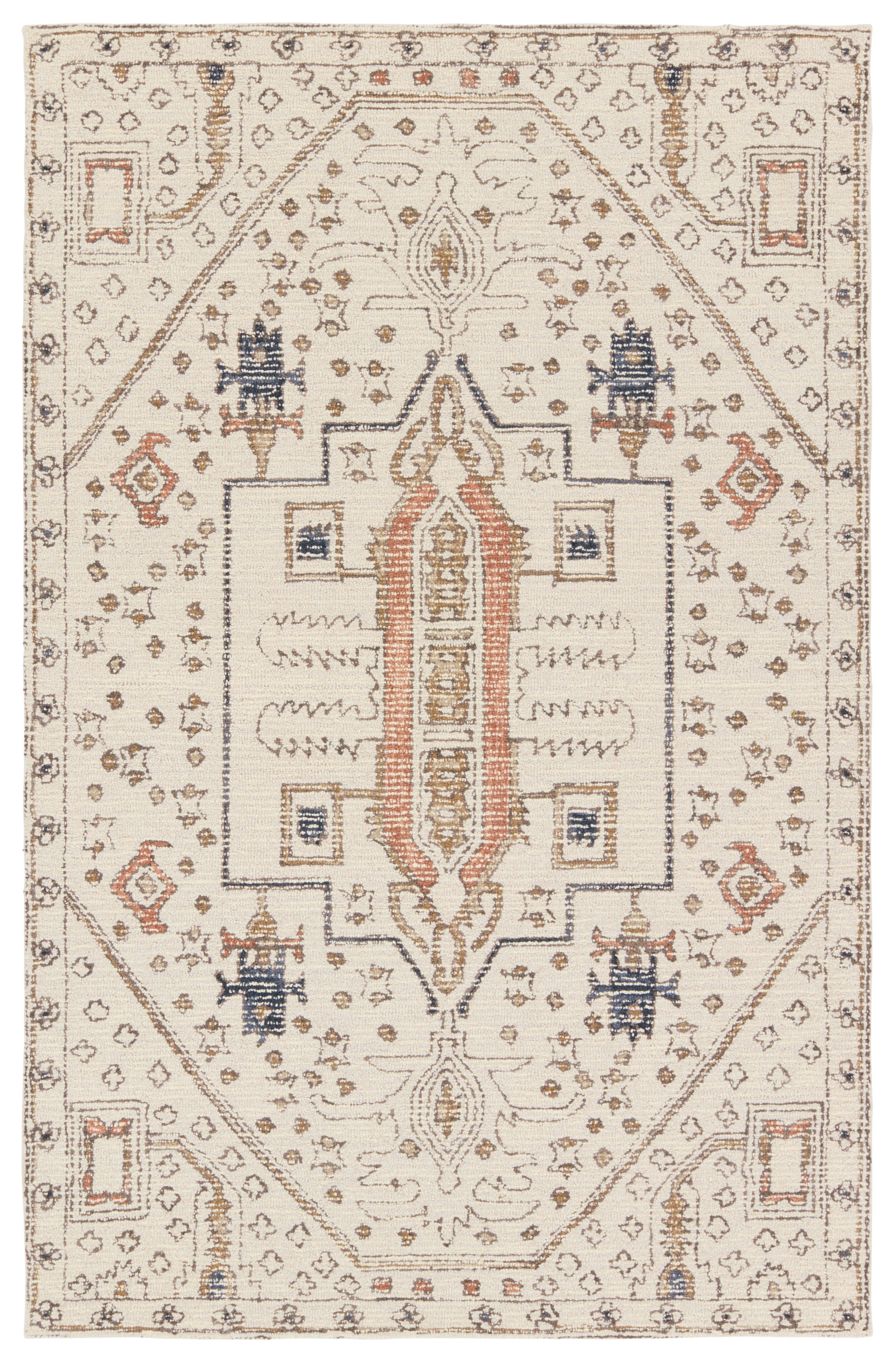 Murphie Wool Ivory/Gray Rug & Reviews | Birch Lane Murphie Wool Ivory/Gray Rug & Reviews | Birch Lane