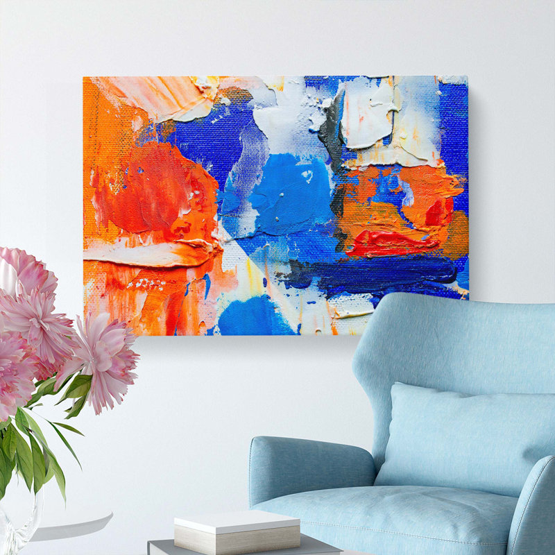 Abstract Art Painting Vol.269 by S.Johnson - Wrapped Canvas Painting, 50cm H x 76cm W x 3cm D