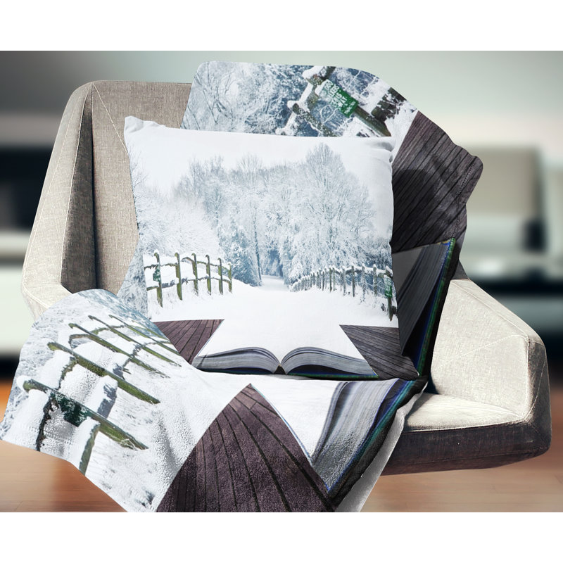 Coussin Landscape Winter Wonderland, 16 po x 1 po, Coussin décoratif
