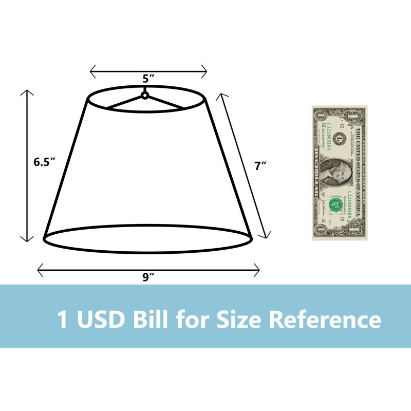 7'' H x 9'' W Silk Empire Lamp Shade, Teal Silk