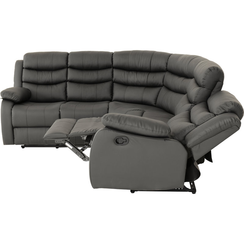Sectional, Grey Upholstery