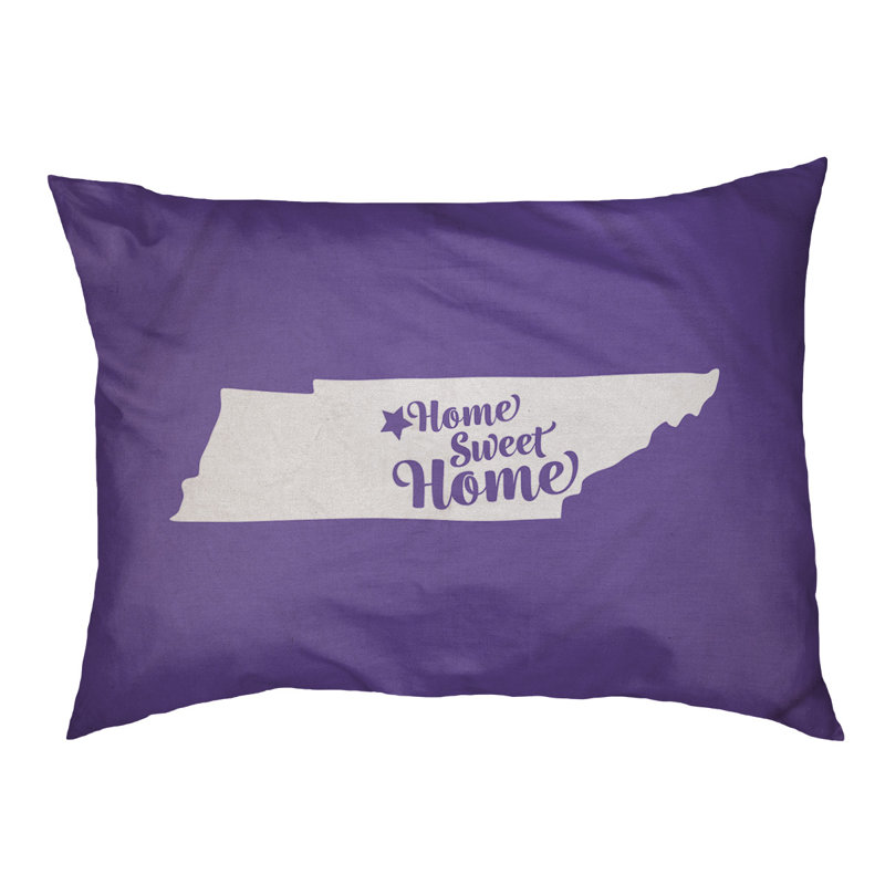 Coussin stylisé pour la maison Nashville, Moyen (L 30 po x l 40 po), Mauve