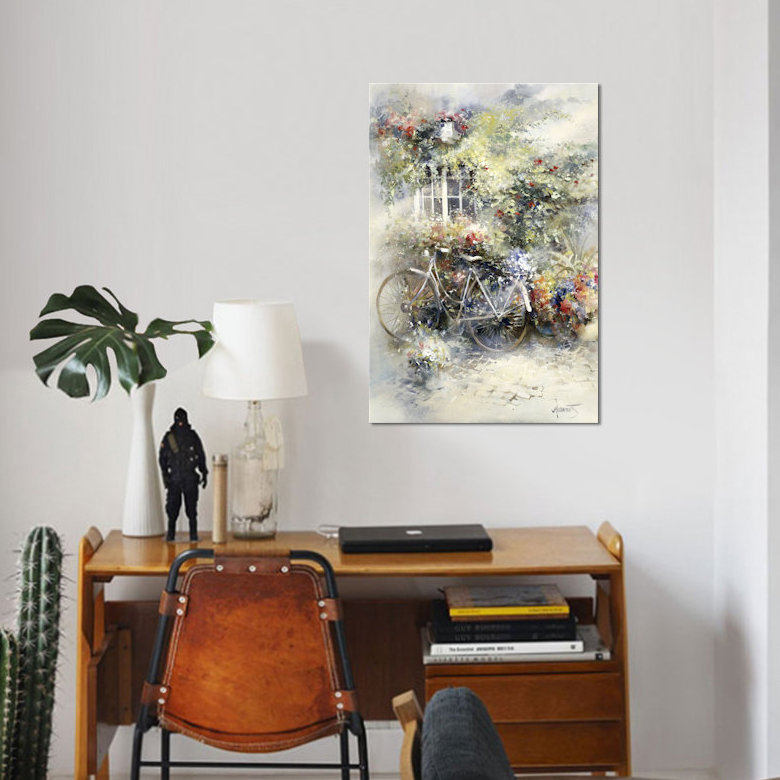 «Blossom», impression sur toile, H 18 po x l 12 po x P 1,5 po, Pas de tapis, Toile tendue