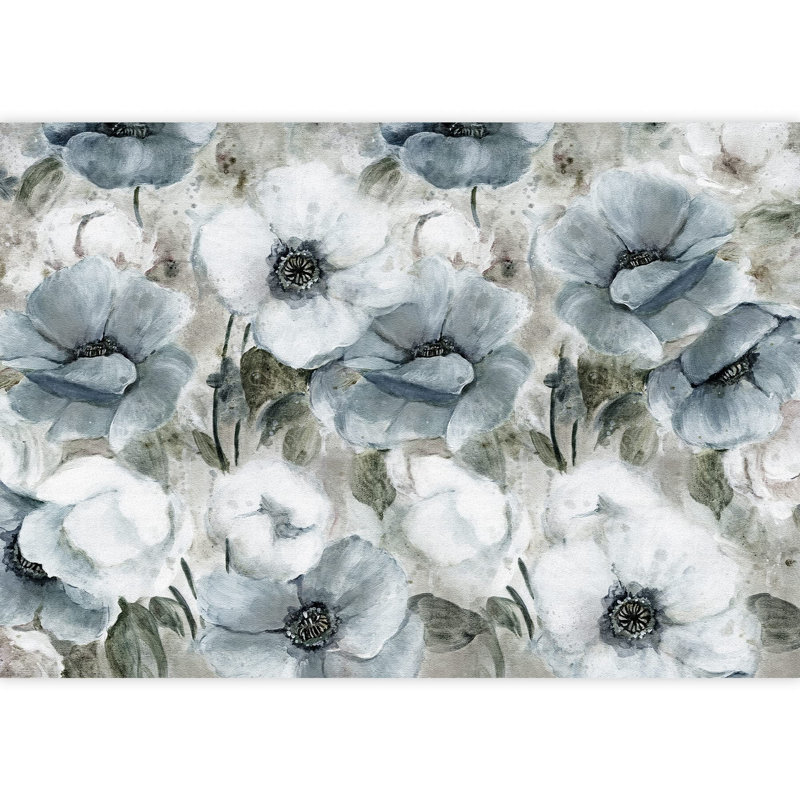 Abstract Floral Peel & Stick Border, 66" L x 96" W