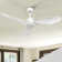 Karlena 48'' Ceiling Fan with Remote Control without Lights for Bedroom