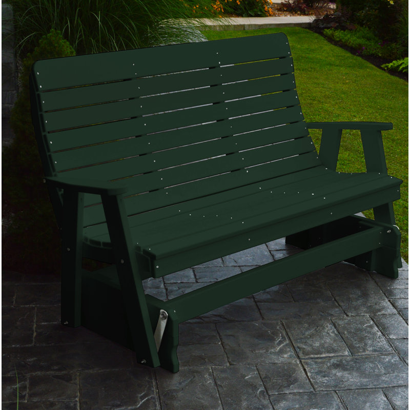 Banc coulissant Aeliana, Vert pelouse