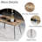 47" Modern Minimalist MDF Wood Color Dining Table, Black Metal Legs, Small Sized Dining Table, Computer Desk, Office Desk, Kitchen Table, For4- 6 Seat.Suitable For Home & Kitchen-1506506627