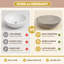 Lavabo vasque rond en pierre de travertin 17 pouces, cuve de cuve-120798285