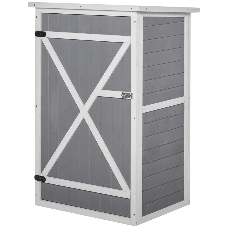 Solid + Manufactured Wood Basic Storage System, Grey