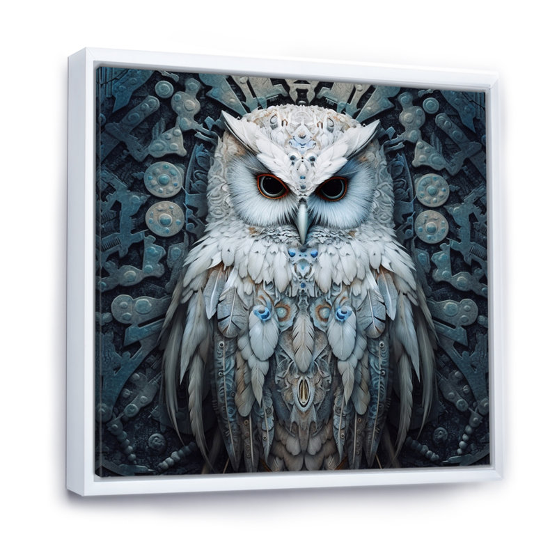 Epperly sur toile, H 36 po x l 36 po x P 1,5 po, Cadre flottant blanc