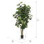 Arbre de violon artificiel vert Weatherhill-73300506