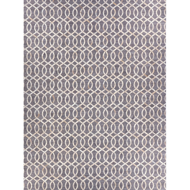 Berlin Cowhide Geometric Area Rug