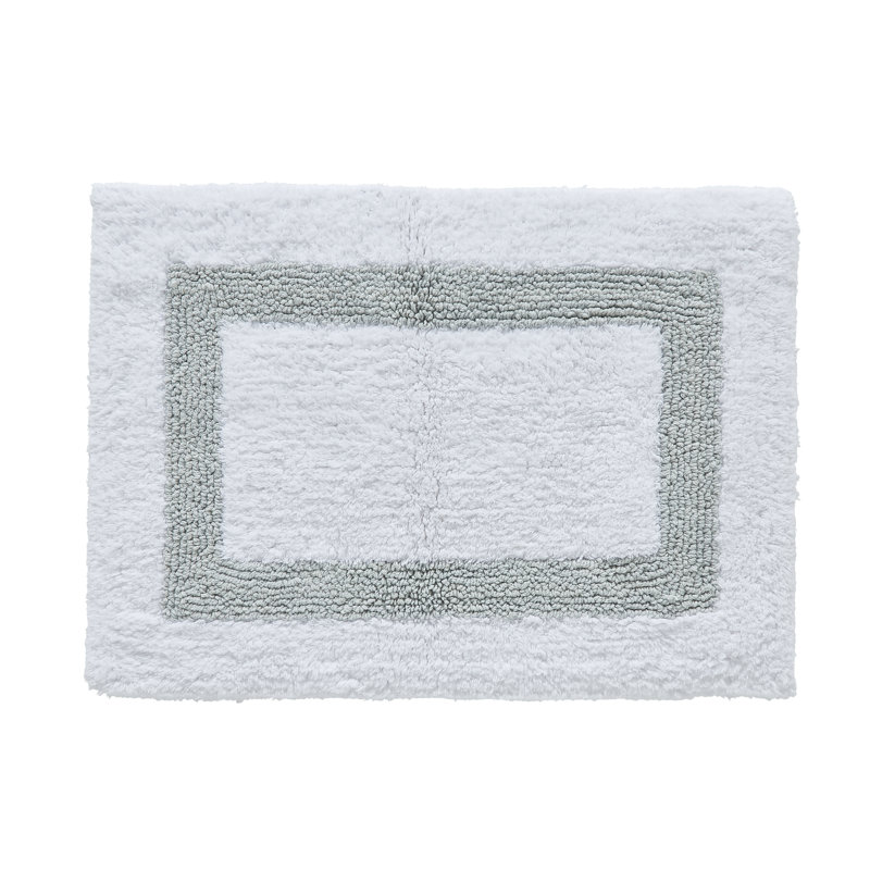 Ensemble de tapis de salle de bain réversible 100% coton ultra doux 3 pièces Atle, 3PC (20" x 20" | 21" x 34" | 20" x 60")