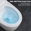 Toilettes intelligentes conformes aux normes ADA avec siège chauffant, bidet intégré, séchoir à air chaud, ouverture automatique du couvercle, télécommande, veilleuse, entraxe de 30,5 cm (12 po).