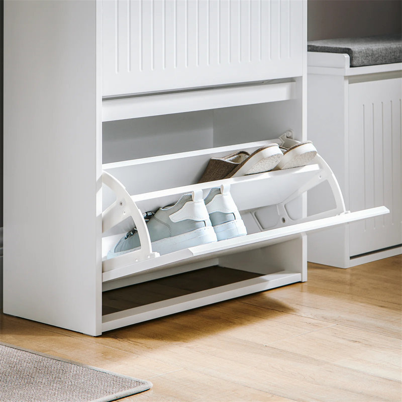 Shoe Storage Cabinet, White