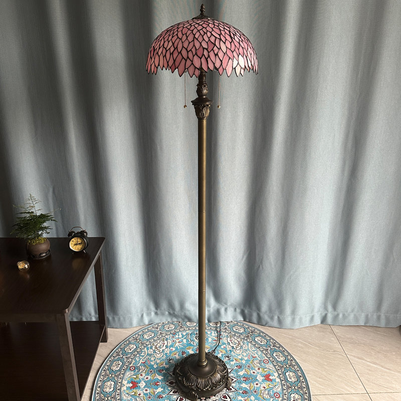 Lampe de lecture sur pied Tiffany Wisteria