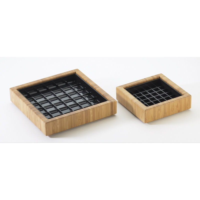 Bamboo Drip Tray, 1" H x 6" W x 6" D