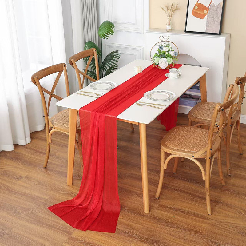Chemin de table Sheer, Blanc, L 118,11 po x l 27,56 po