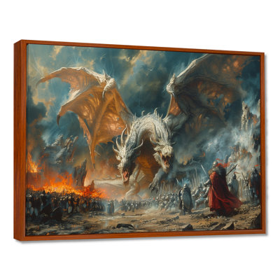 Décoration murale épique entre dragons et militaires II - Dragons
