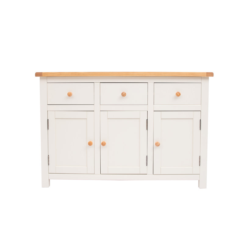 Nellis 120cm Sideboard, Brown/White