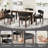 Modern Solid Wood Dining Table Set With 2 Drawers-134875584-134875585