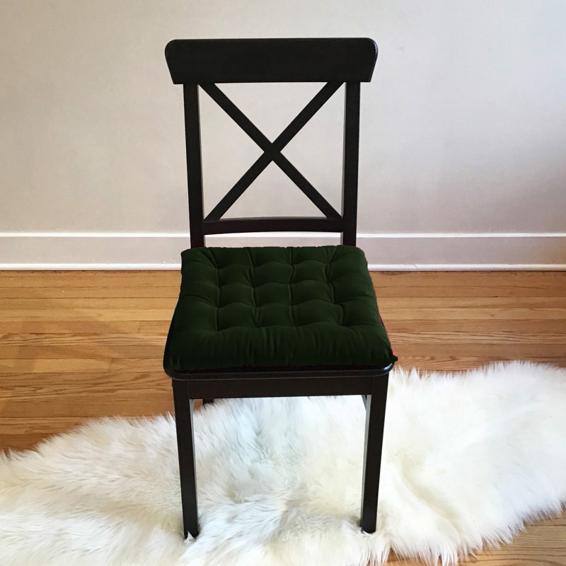 Coussin de chaise d'intérieur, Vert foncé